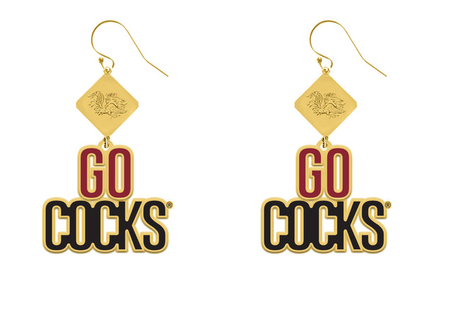 South Carolina Gamecocks Della Earrings Gold