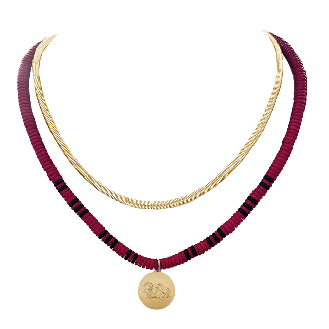 South Carolina Gamecocks Maeve Necklace Gold