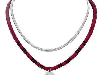 South Carolina Gamecocks Maeve Necklace Silver