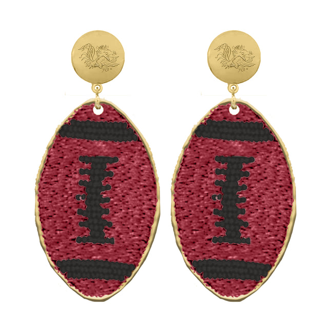 South Carolina Touchback Earrings Gold