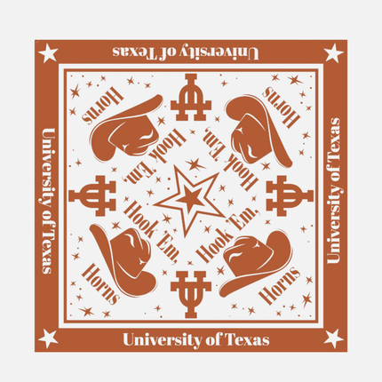Texas Longhorns Moona Hair Square/Scarf
