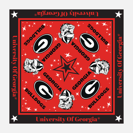 Georgia Bulldogs Moona Hair Square/Scarf