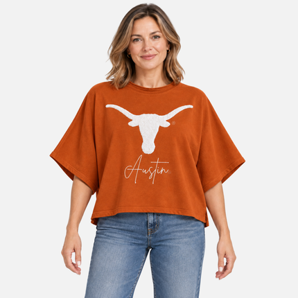 Texas Longhorns Chenille Top