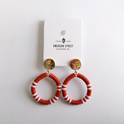 Texas Longhorns Raya Earrings