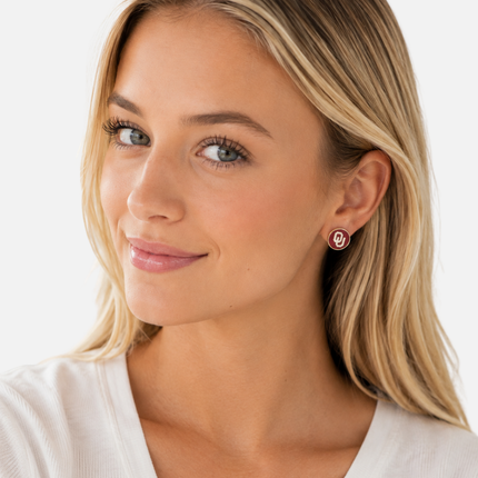 Oklahoma Sooners Casey Stud Earrings