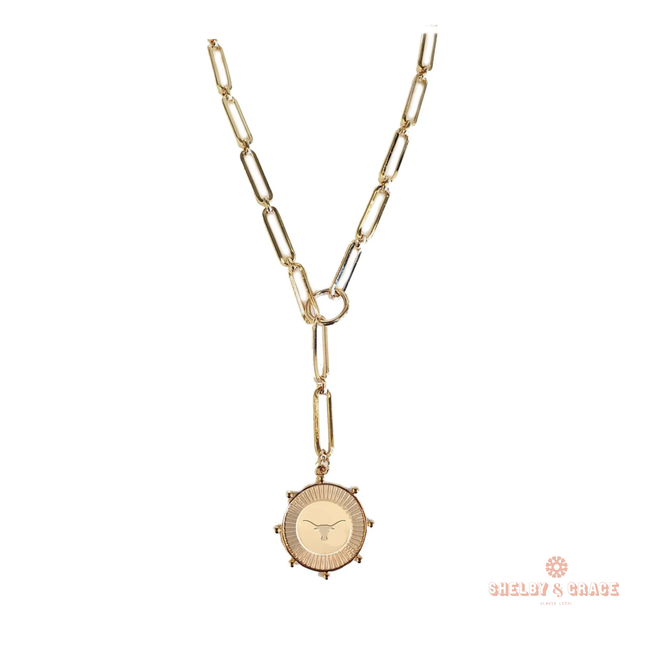 Texas Long Horns Gouda Necklace