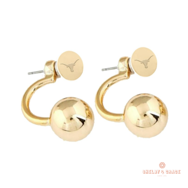 Texas Long Horns Sasha Earrings