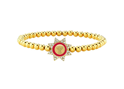 Texas Tech Begonia Bracelet