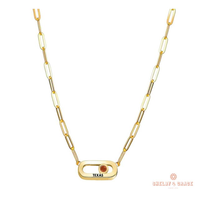 Texas Longhorns Winterberry Necklace