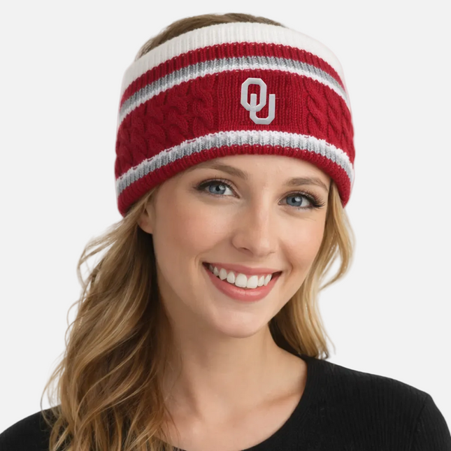 Oklahoma Sooners Wide Knit Headband