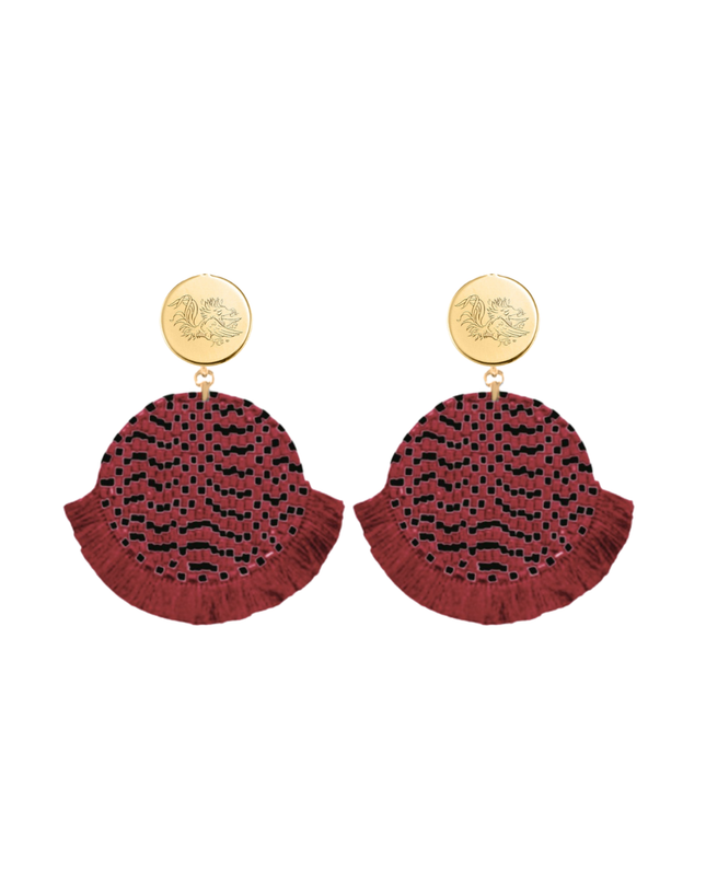 South Carolina Gamecocks Hand Beaded Remi Earrings