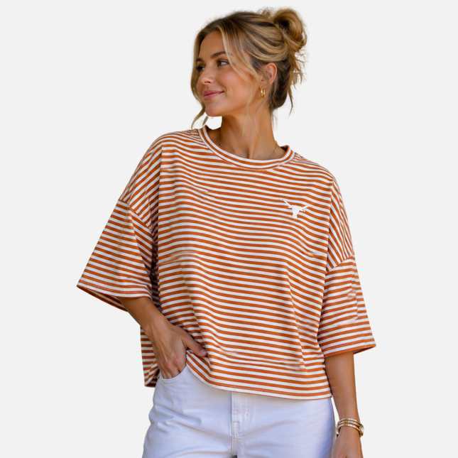 Texas Longhorns Margo Stripe Top