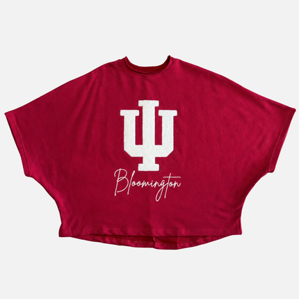 Indiana Hoosiers Ash Lightweight Fleece Top