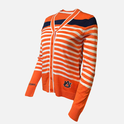 Auburn Tigers Stripe Cardigan Sweater