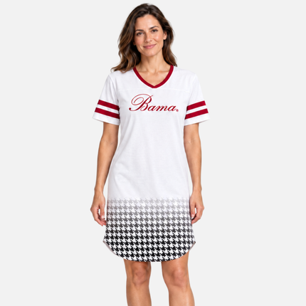 Alabama Crimson Tide Houndstooth Script Nightshirt
