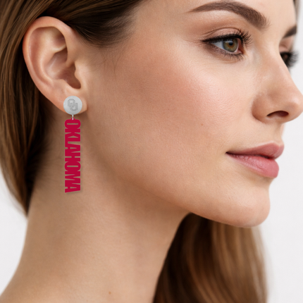 Oklahoma Sooners Wilson Earrings