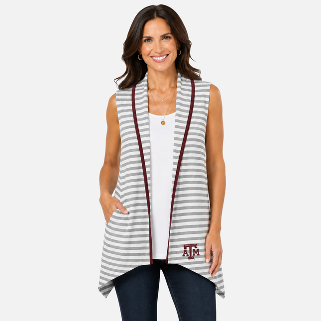 Texas A&M Aggies Striped Cotton Vest
