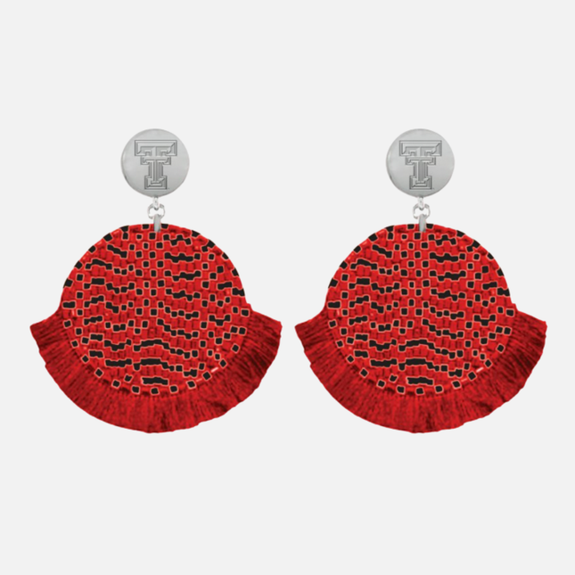 Texas Tech Remi Hand Beaded Earrings