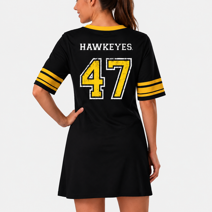 Iowa Hawkeyes Football Jersey Style Nightshirt