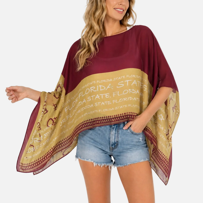 Florida State Seminoles Peyton Scarf Poncho