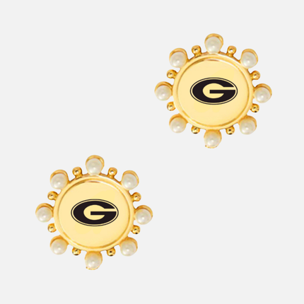 Georgia Bulldogs Paris Stud Earrings Set