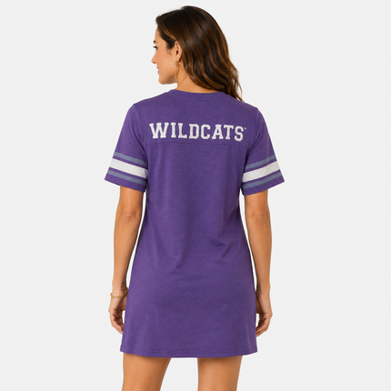 Kansas State Wildcats Heathered Football Jersey Nightshirt