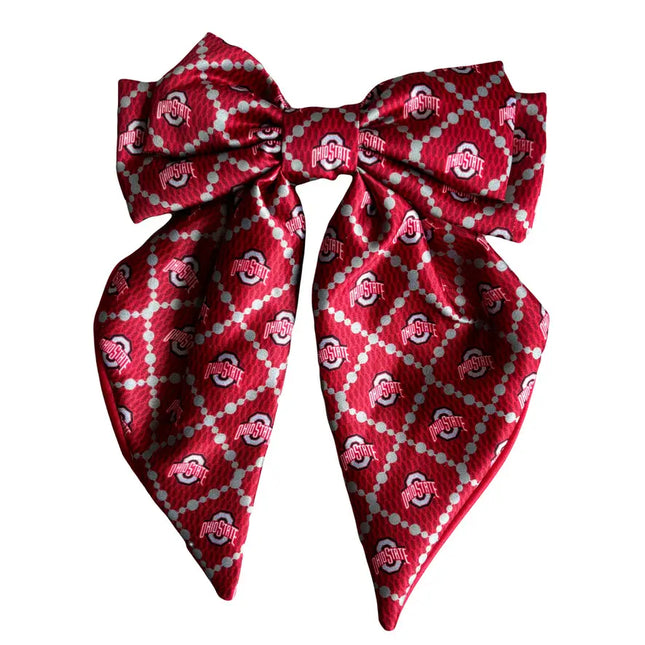 Ohio State Buckeyes Fields Cape Cod Hair Bow