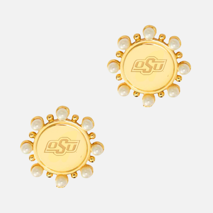 Oklahoma State Cowboys Paris Stud Earrings Set