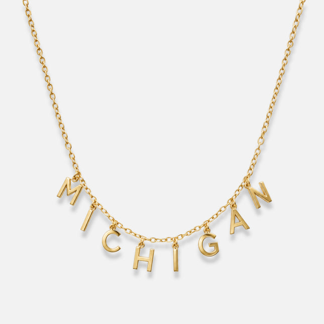 Michigan Wolverines Babs Necklace