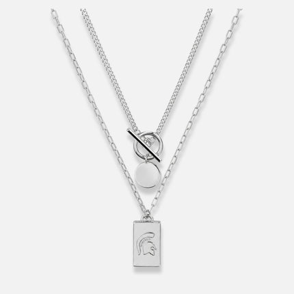 Michigan State Spartans Jillybean Layered Necklace