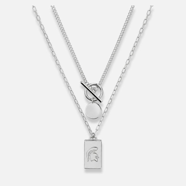 Michigan State Spartans Jillybean Layered Necklace