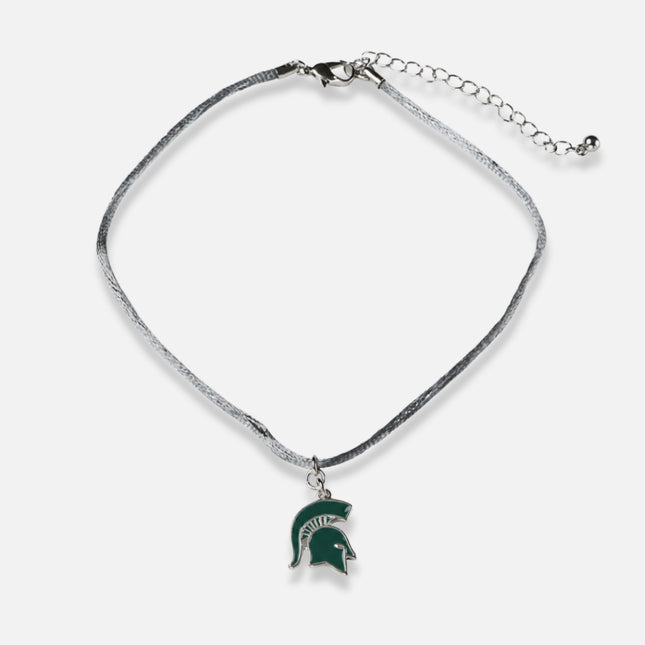Michigan State Spartans Satin Choker Logo Necklace