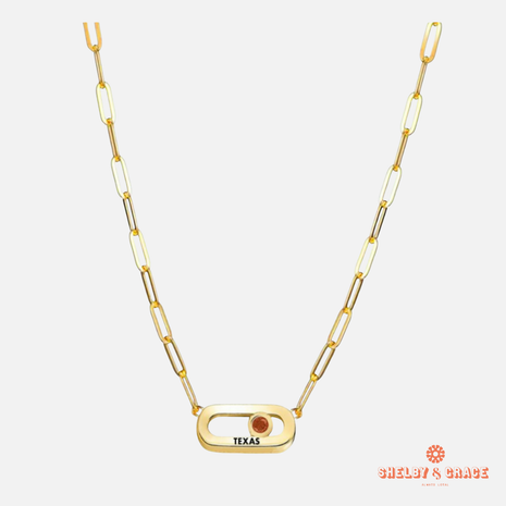 Texas Longhorns Winterberry Necklace