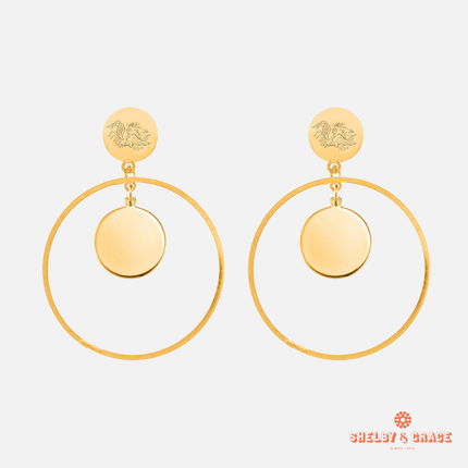 South Carolina Gamecocks Tibby Earrings (Gold)