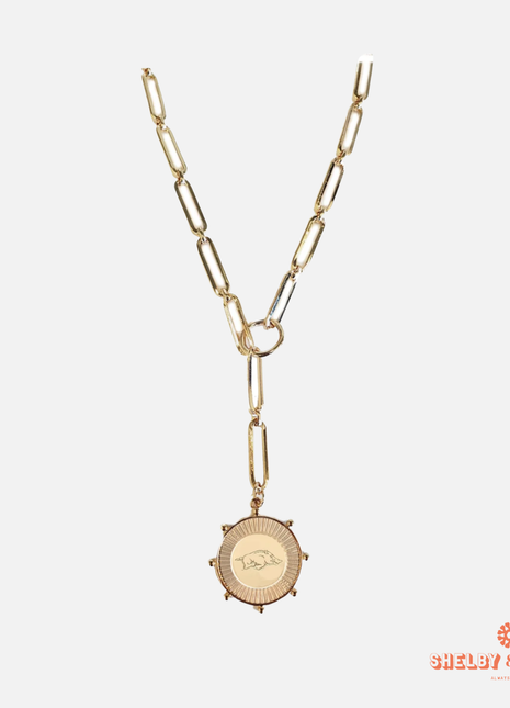Arkansas Razorbacks Gouda Necklace
