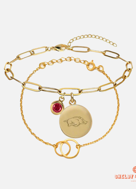 Arkansas Razorbacks Jacaranda Bracelet