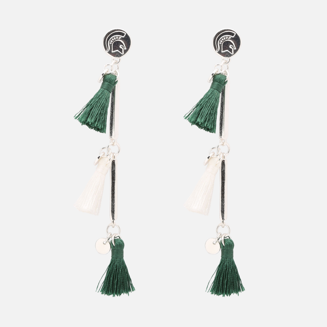 Michigan State Spartans Melody Tassel Earrings