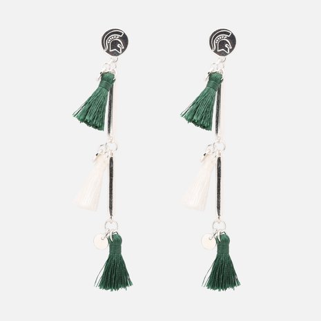 Michigan State Spartans Melody Tassel Earrings