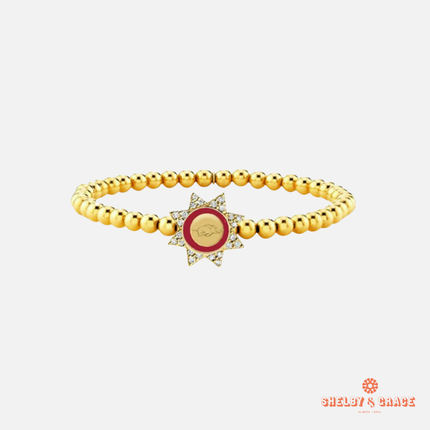 Arkansas Razorbacks Begonia Bracelet