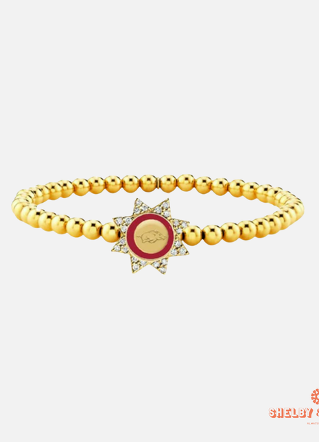 Arkansas Razorbacks Begonia Bracelet