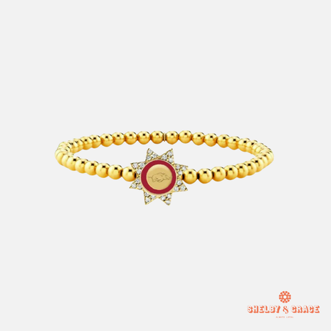 Arkansas Razorbacks Begonia Bracelet