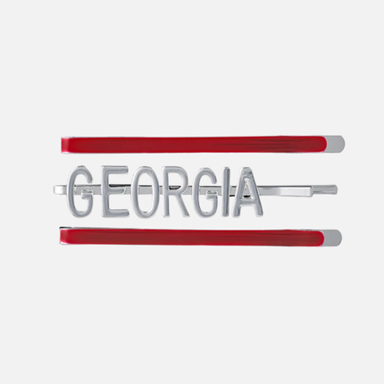 Georgia Bulldogs Ina 3 Piece Bobby Pin Set