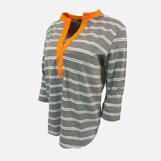 Pewter, White & Orange Seychelles Tunic