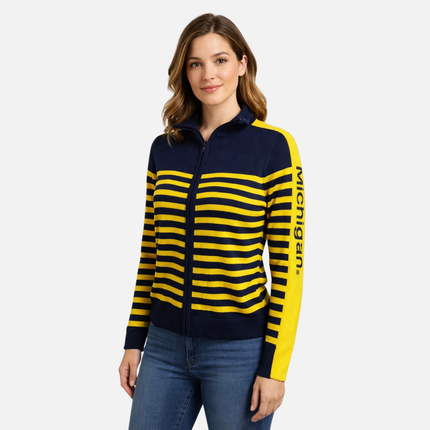Michigan Wolverines Sport Cardigan Sweater