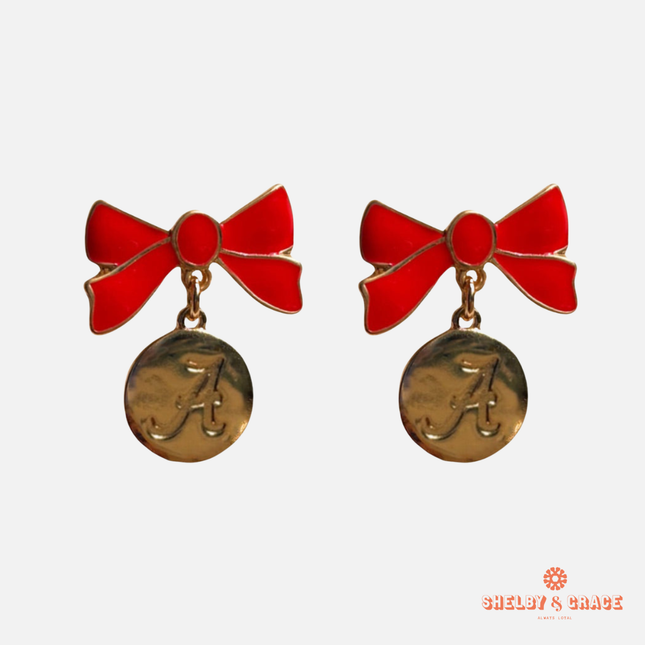 Alabama Crimson Tide Impatiens Earrings