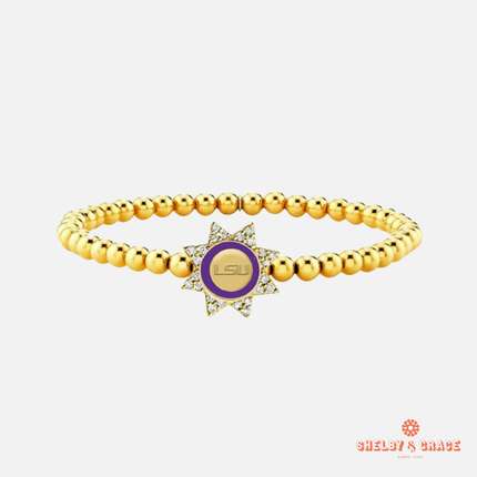 LSU Tigers Begonia Bracelet
