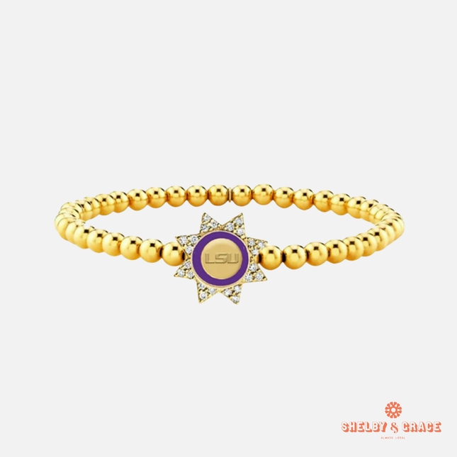 LSU Tigers Begonia Bracelet