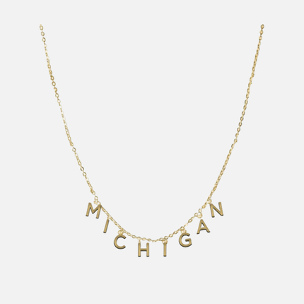 Michigan Wolverines Babs Necklace