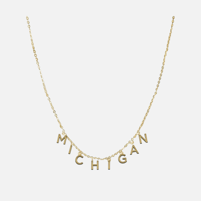 Michigan Wolverines Babs Necklace