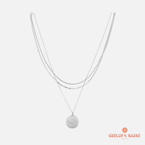 Arkansas Razorbacks Grizzy Necklace